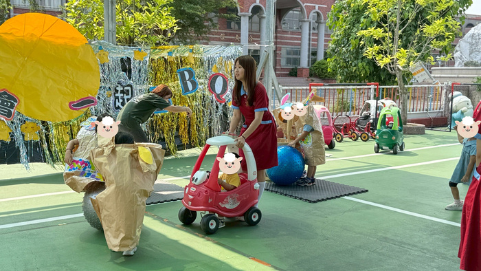 敏惠幼保科學生體驗帶欣榮幼兒園孩童戶外活動